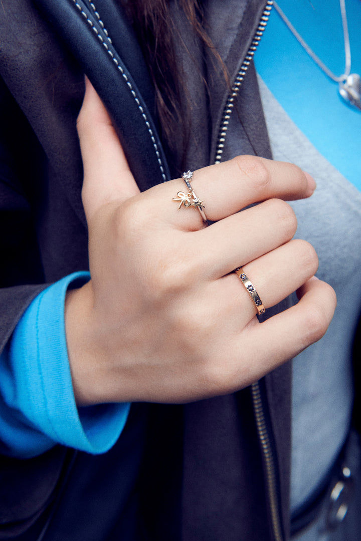 スクリブル モチーフ セット リング【KOREA SNAP】