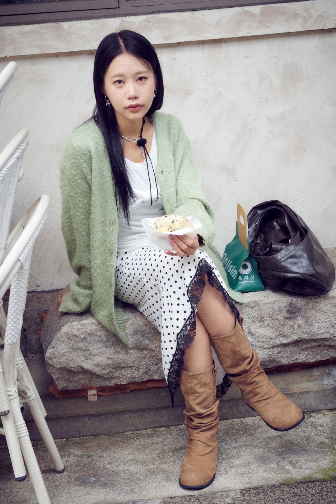 ドット ハート メタル リング【KOREA SNAP】