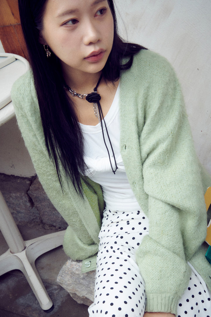 スエード ローズ ミックス チェーン チョーカー【KOREA SNAP】