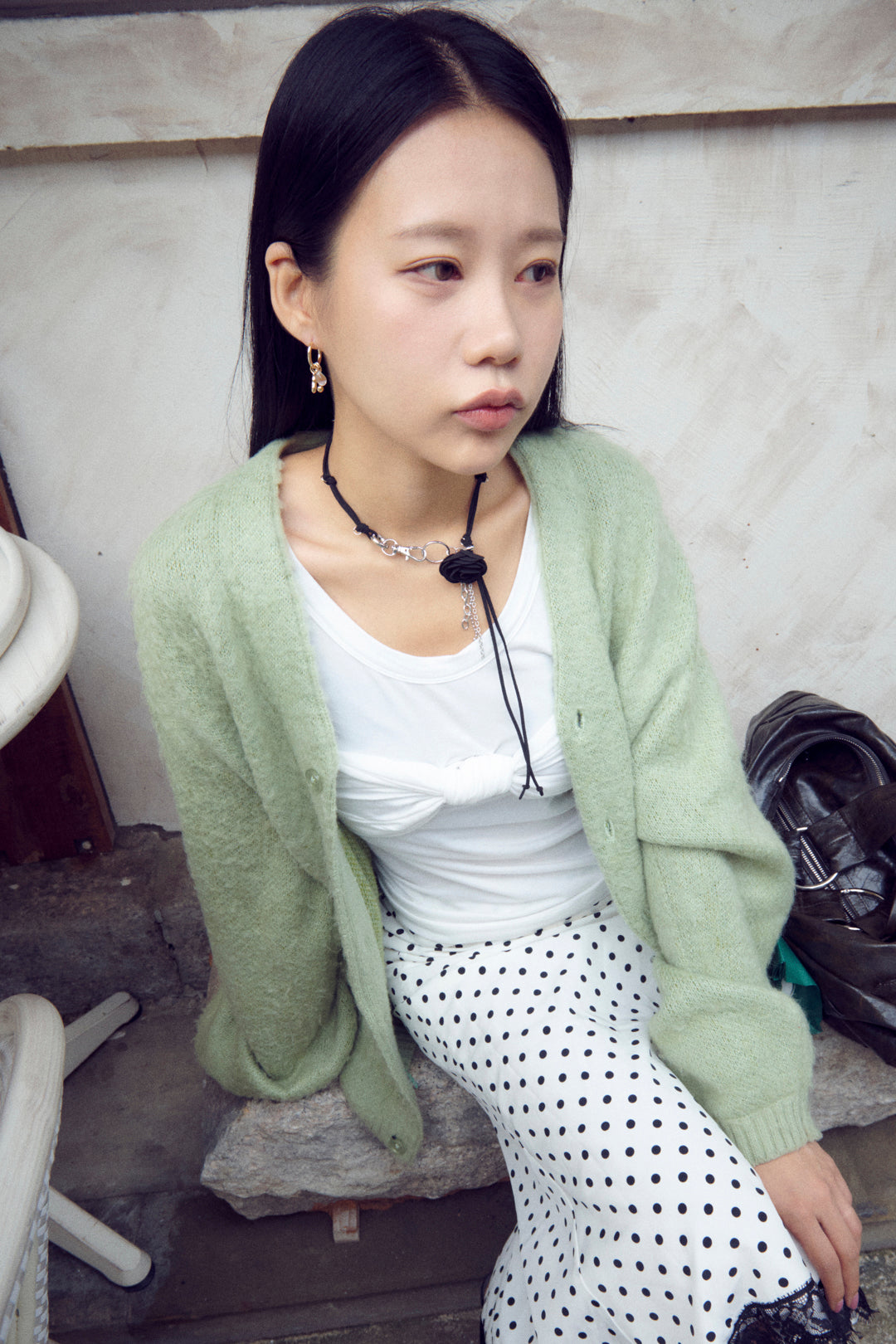 ルーカス ハート マルチ チャーム ピアス【KOREA SNAP】