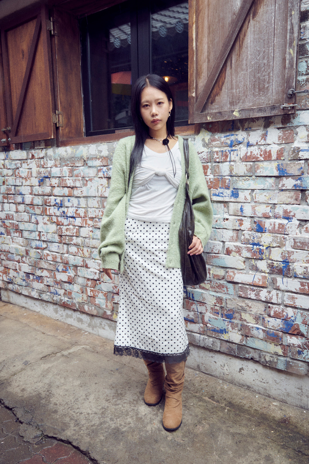 ドット ハート メタル リング【KOREA SNAP】