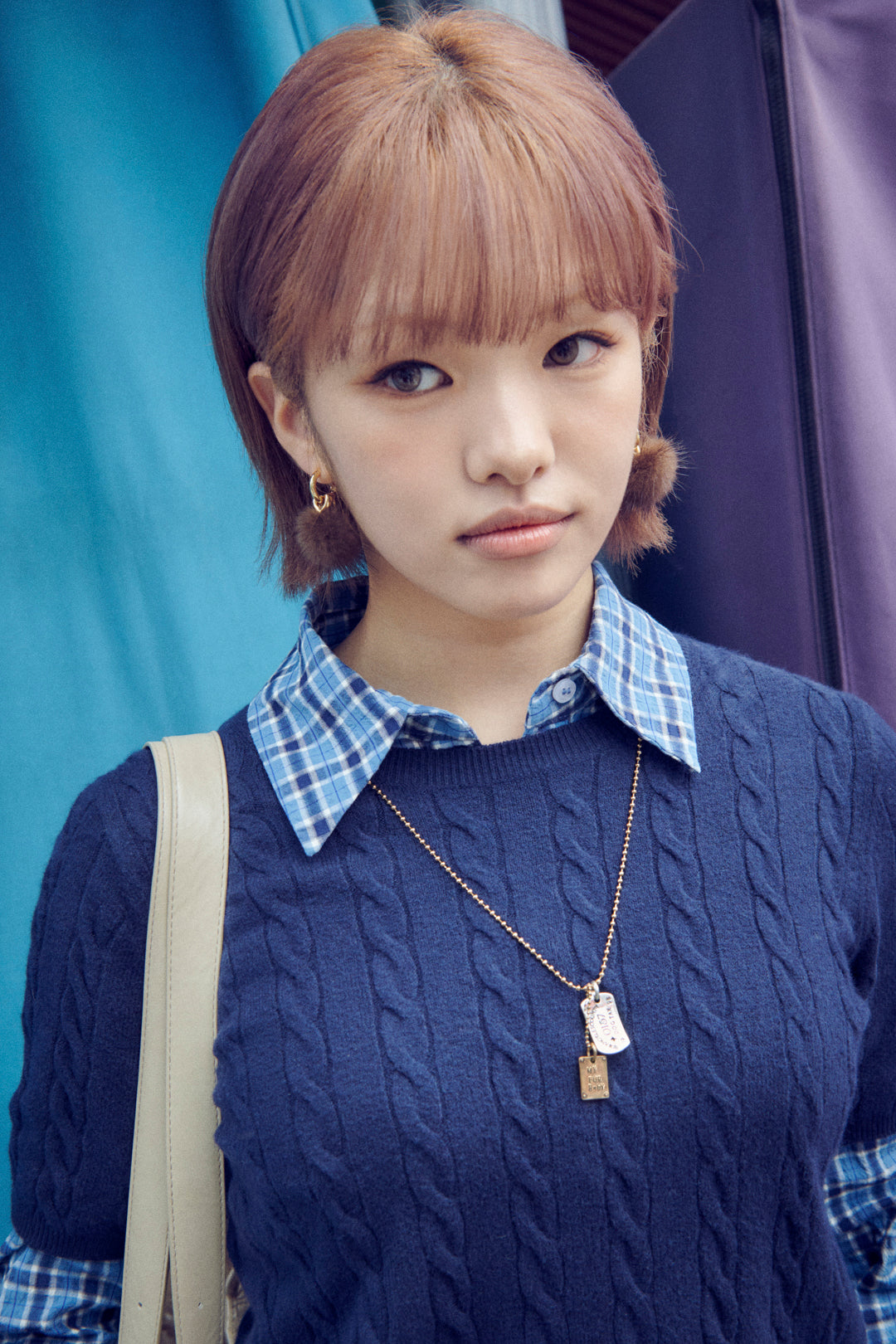 レザー タッチ フラワー バッグ チャーム【KOREA SNAP】