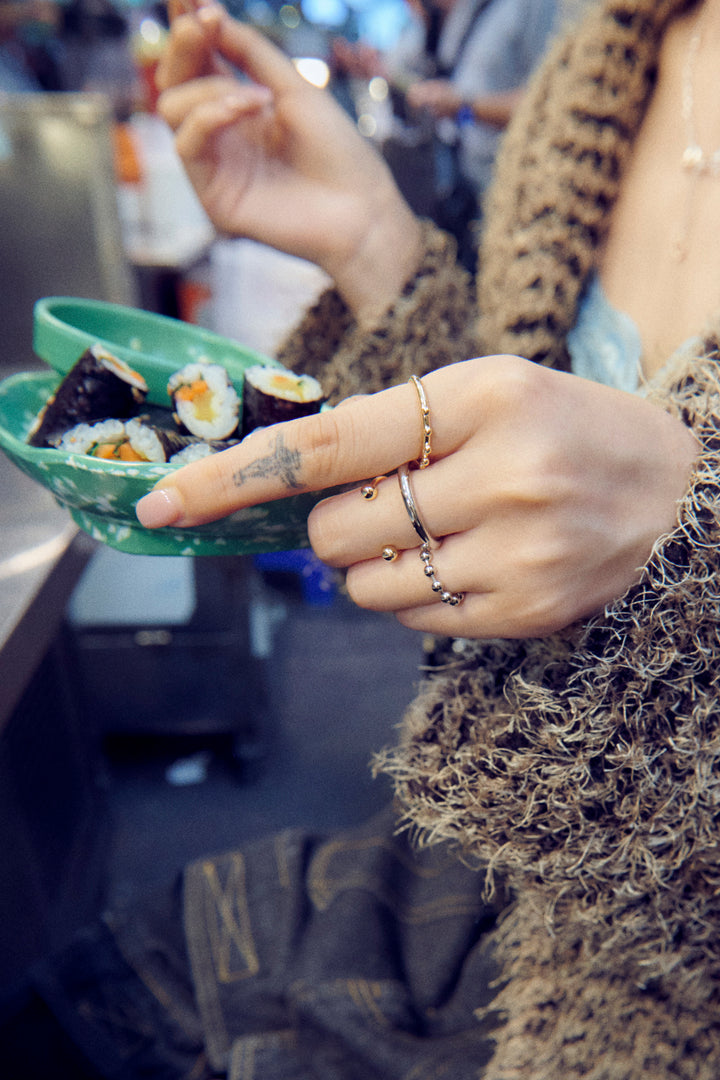 ドット メタル セット リング【KOREA SNAP】