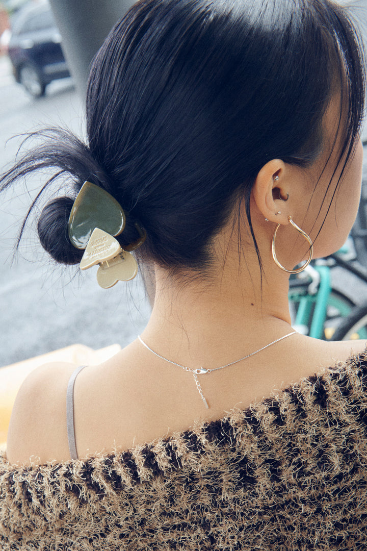 ルーカス ハート ID プレート ミニ バンス クリップ【KOREA SNAP】