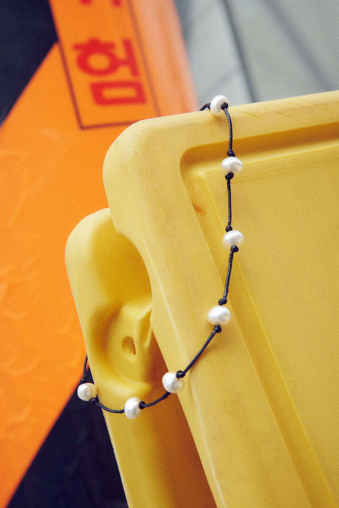 ステーション ビーズ コード ネックレス【KOREA SNAP】