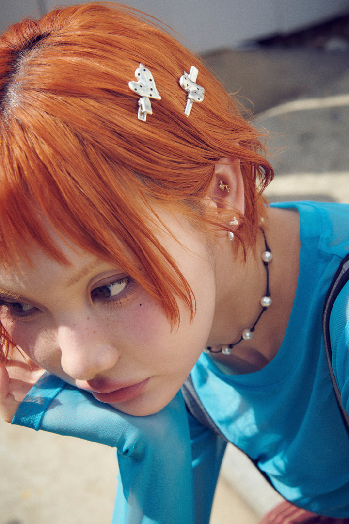 ステーション ビーズ コード ネックレス【KOREA SNAP】