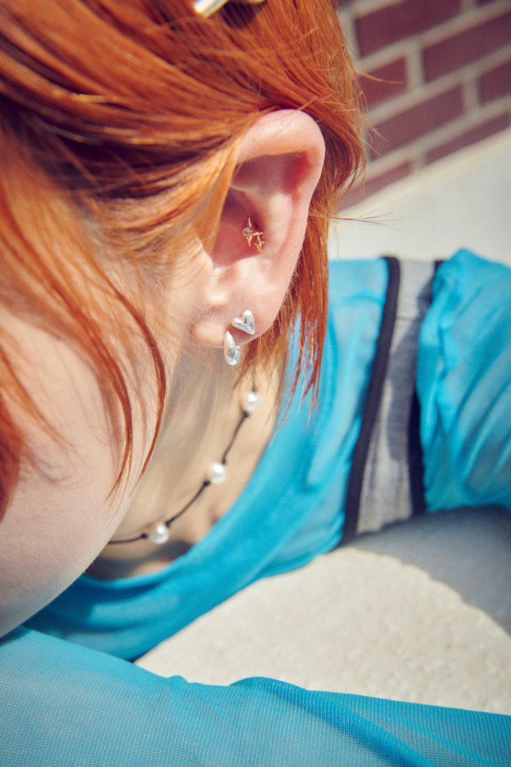 プチ ハート ピアス【KOREA SNAP】