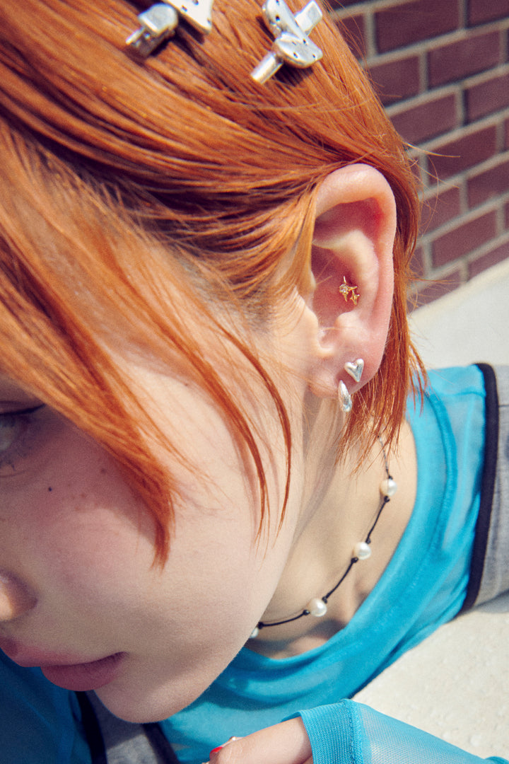 プチ ハート ピアス【KOREA SNAP】