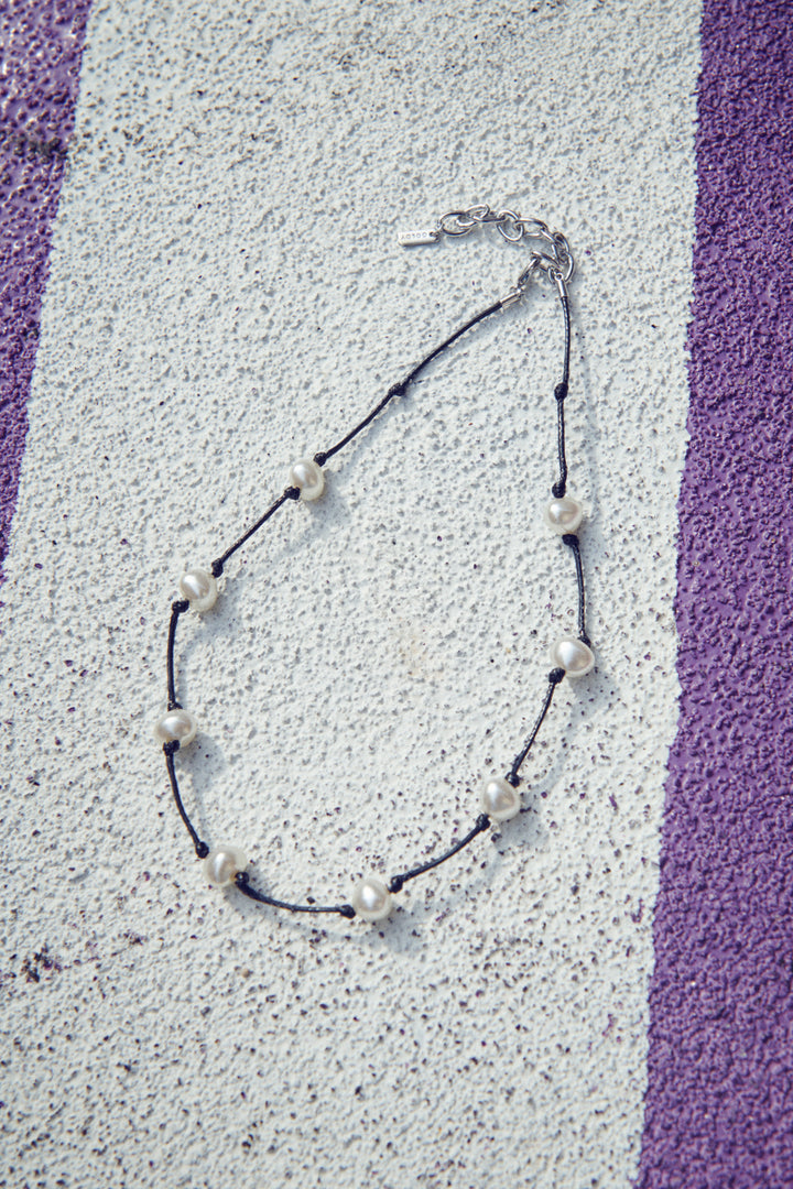 ステーション ビーズ コード ネックレス【KOREA SNAP】