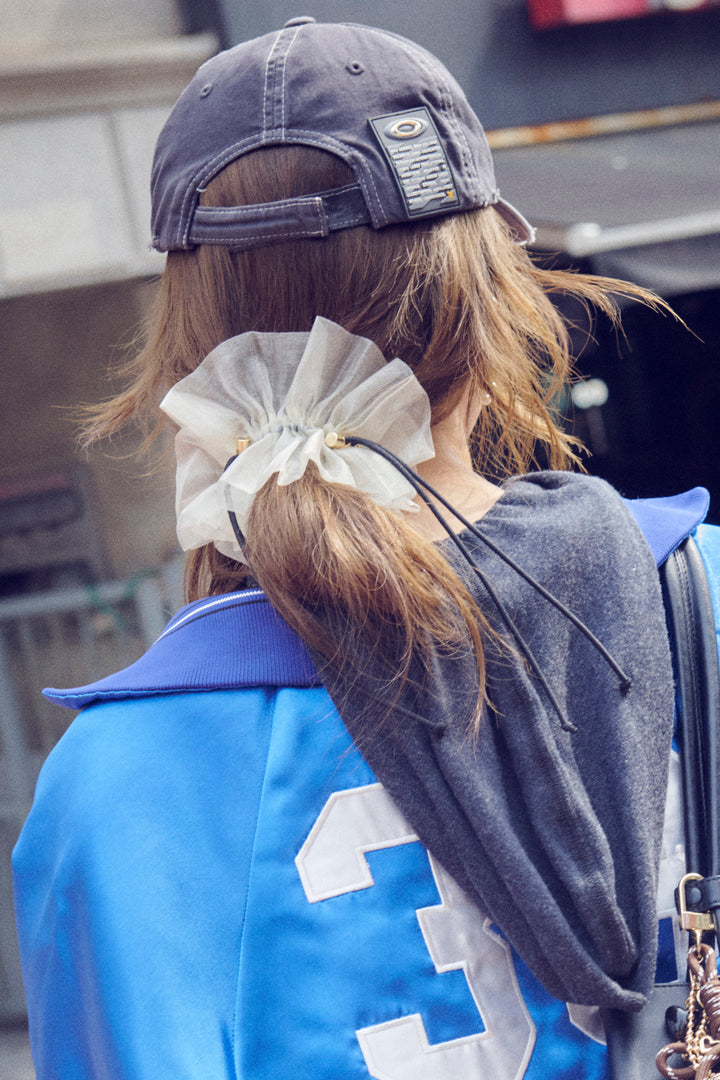 ドローストリング シアー シュシュ "2"【KOREA SNAP】