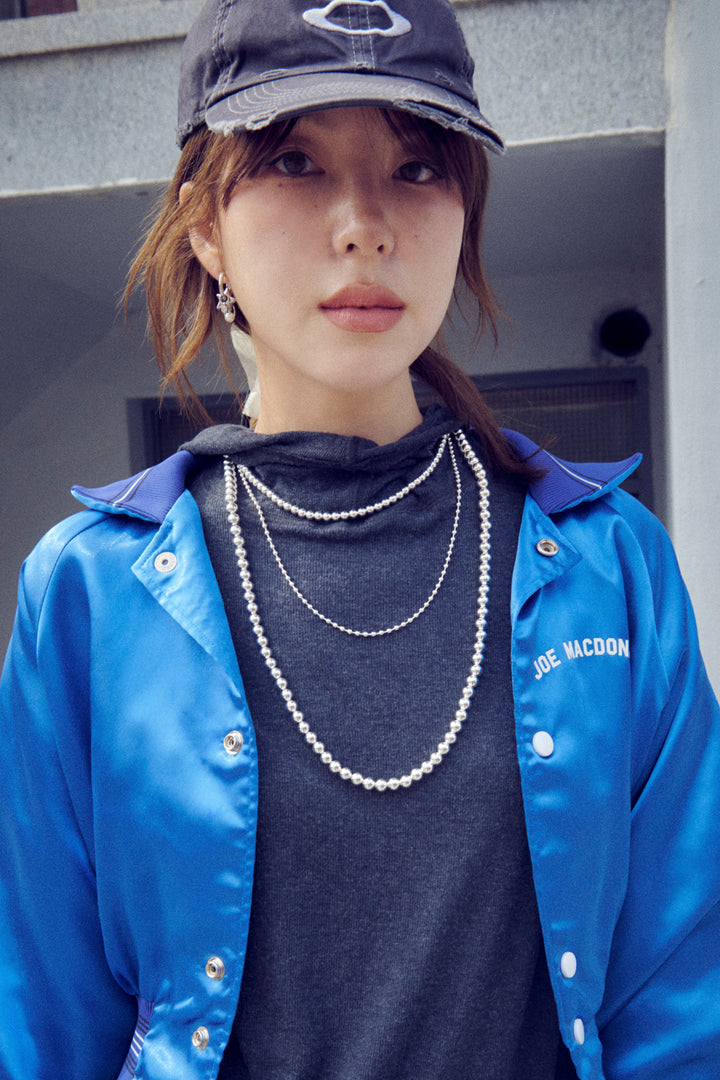 ビッグ バブル メタル ネックレス【KOREA SNAP】