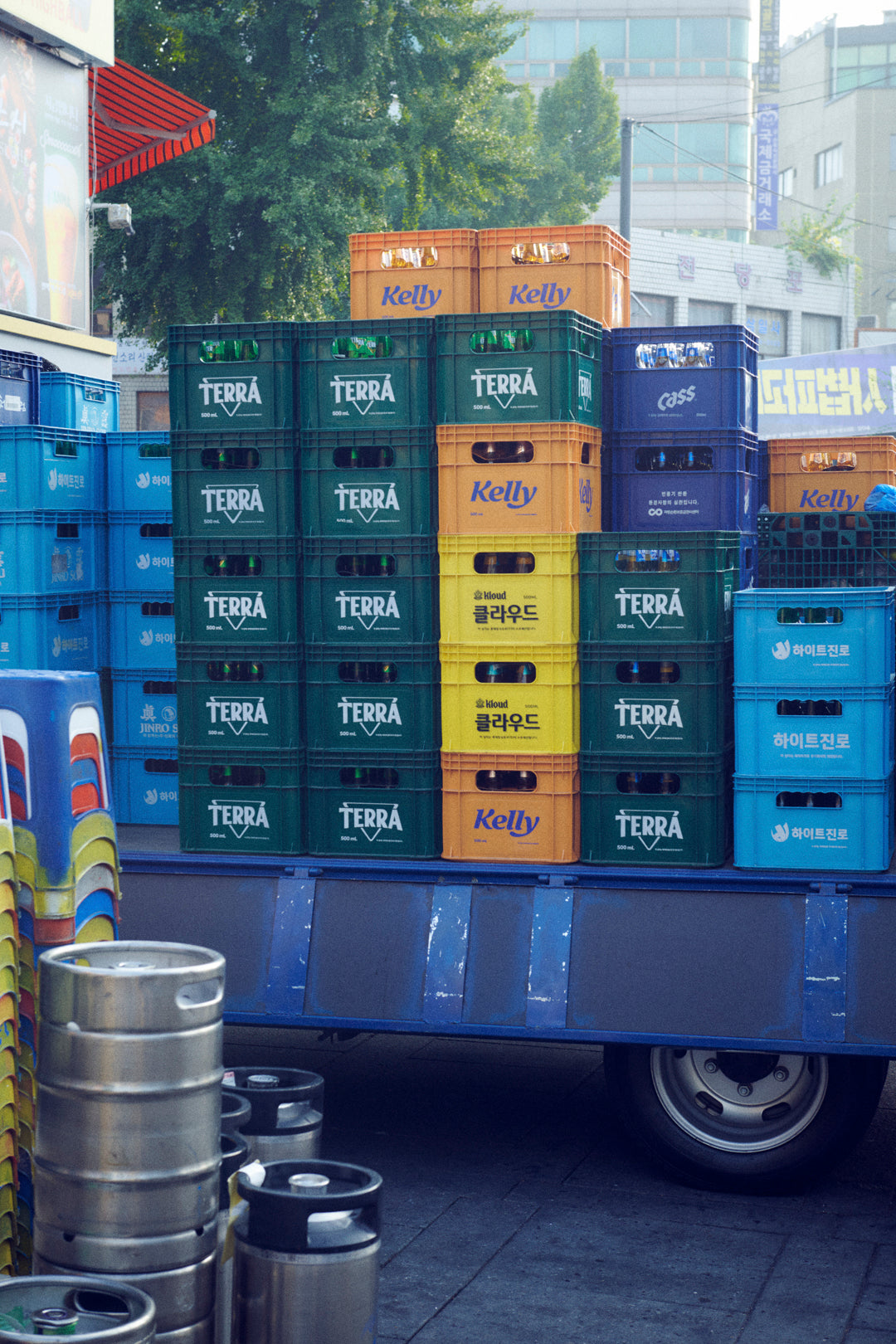 ニュアンス フープ ワンタッチ イヤリング【KOREA SNAP】