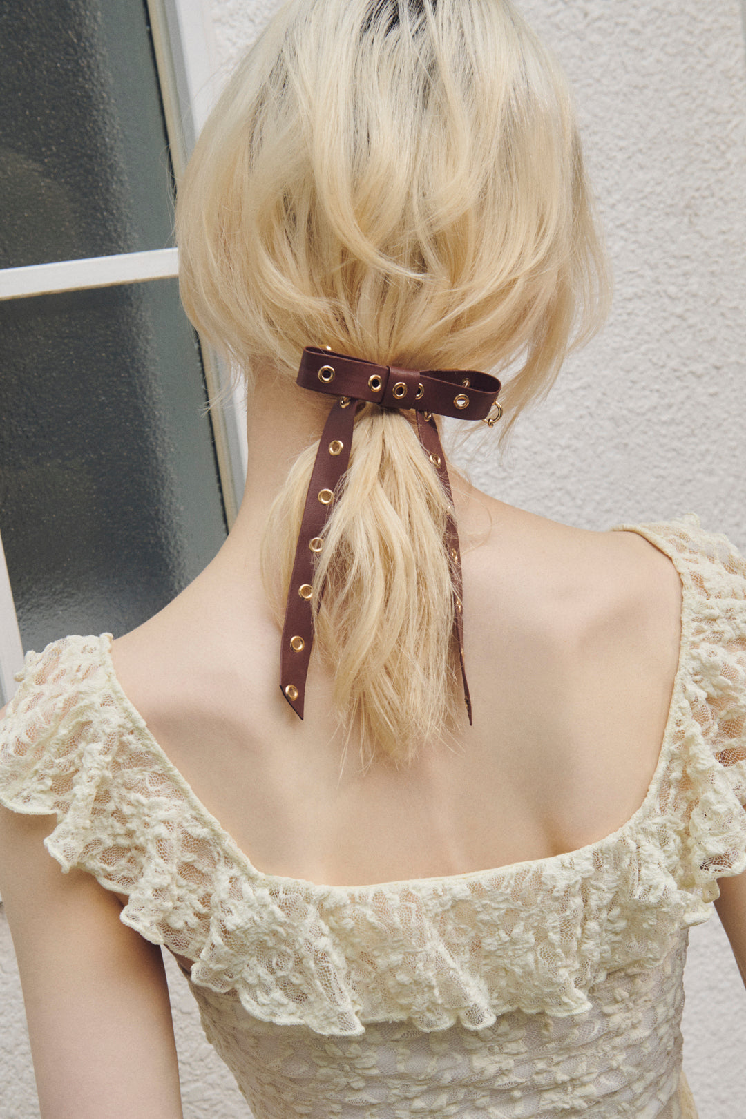 サックス リボンバレッタ axes femme kawaiiプランタンリボンバレッタ（サックス） - メルカリ