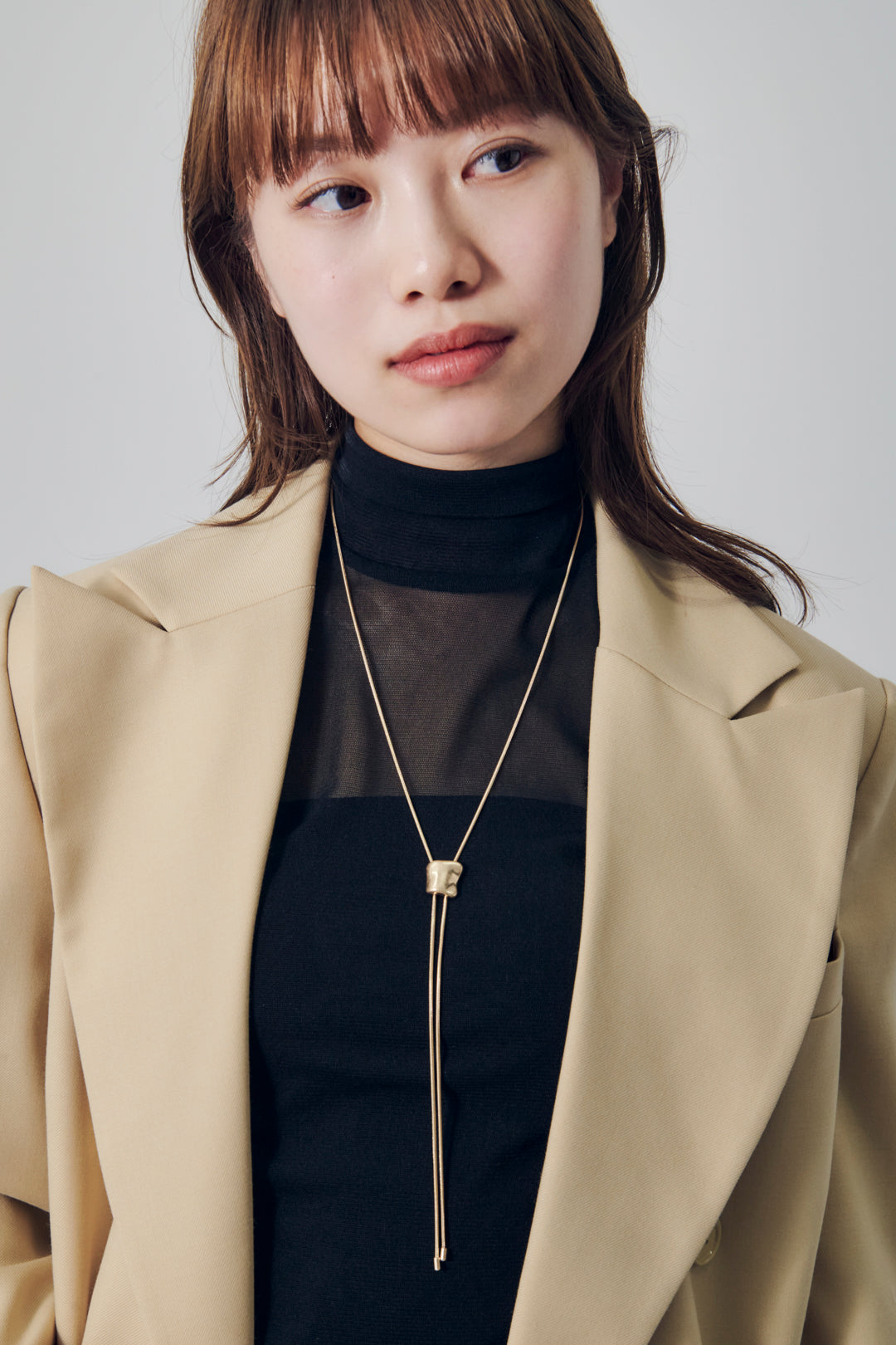 ループ タイイング メタル ネックレス