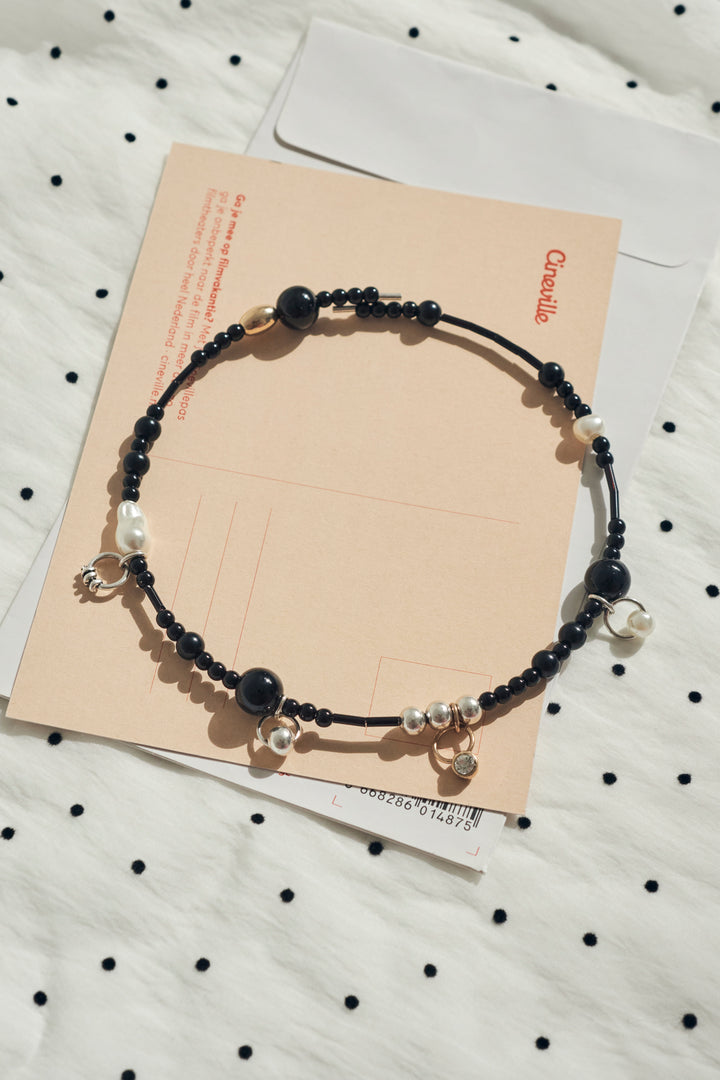 マルチ ビーズ ネックカフ