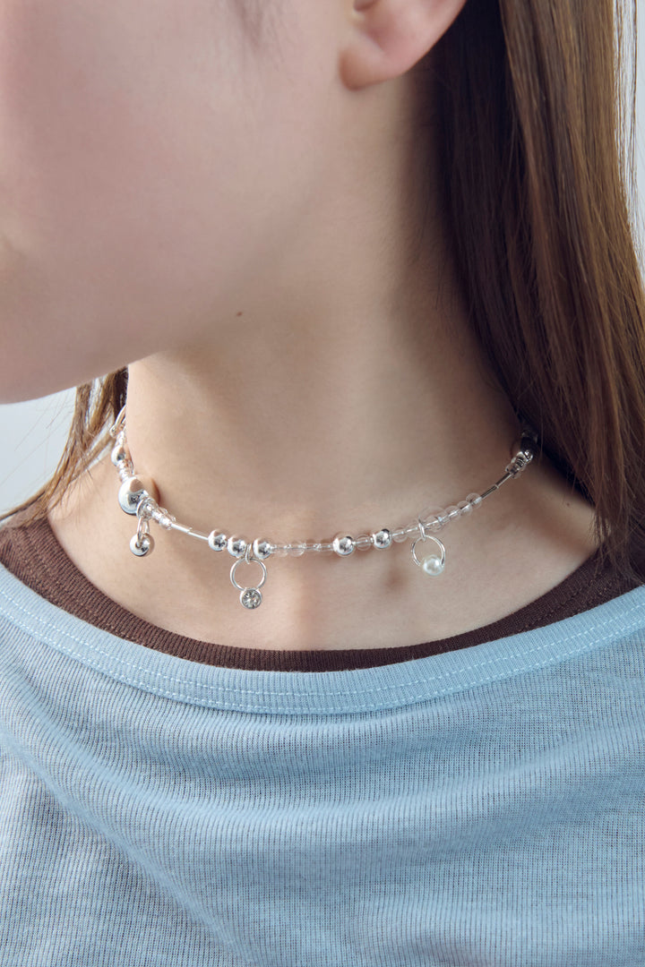 マルチ ビーズ ネックカフ