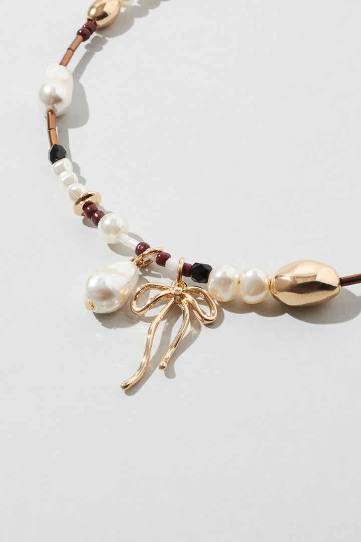 マルチ ビーズ ネックカフ