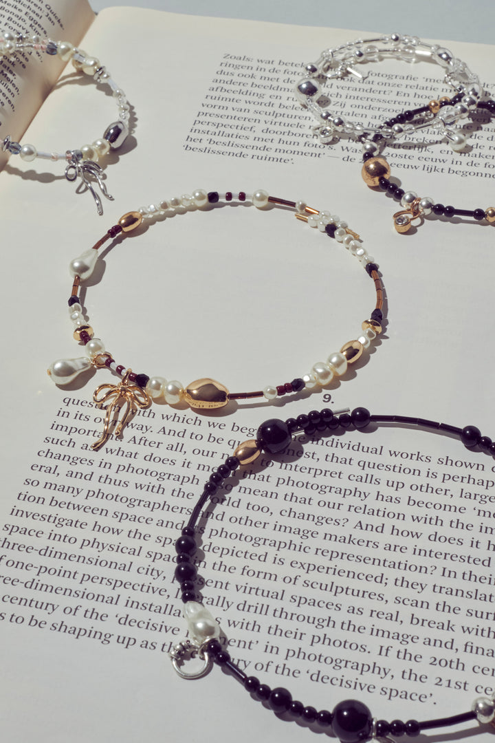 マルチ ビーズ ネックカフ