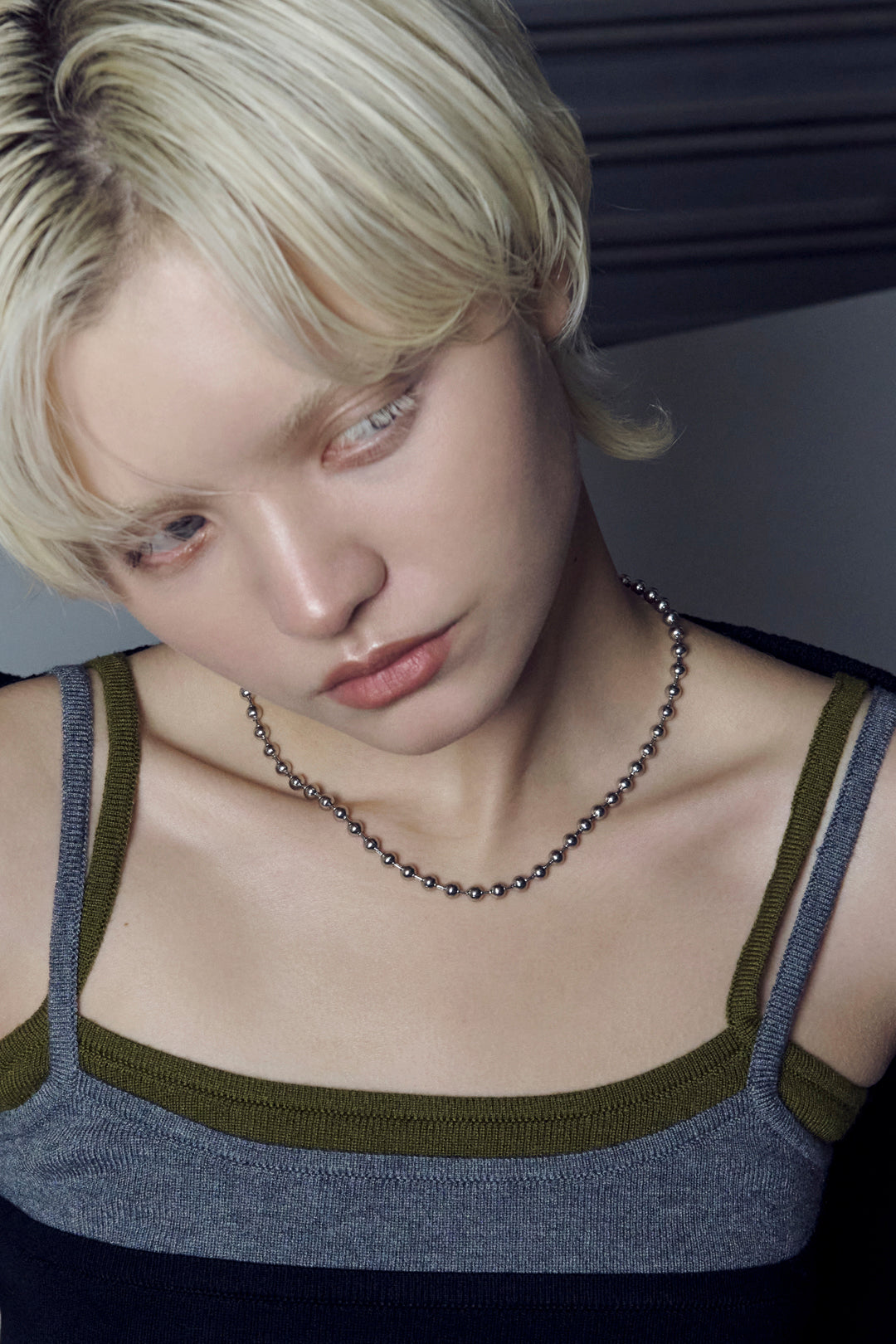 ボール チェーン ステンレス ネックレス