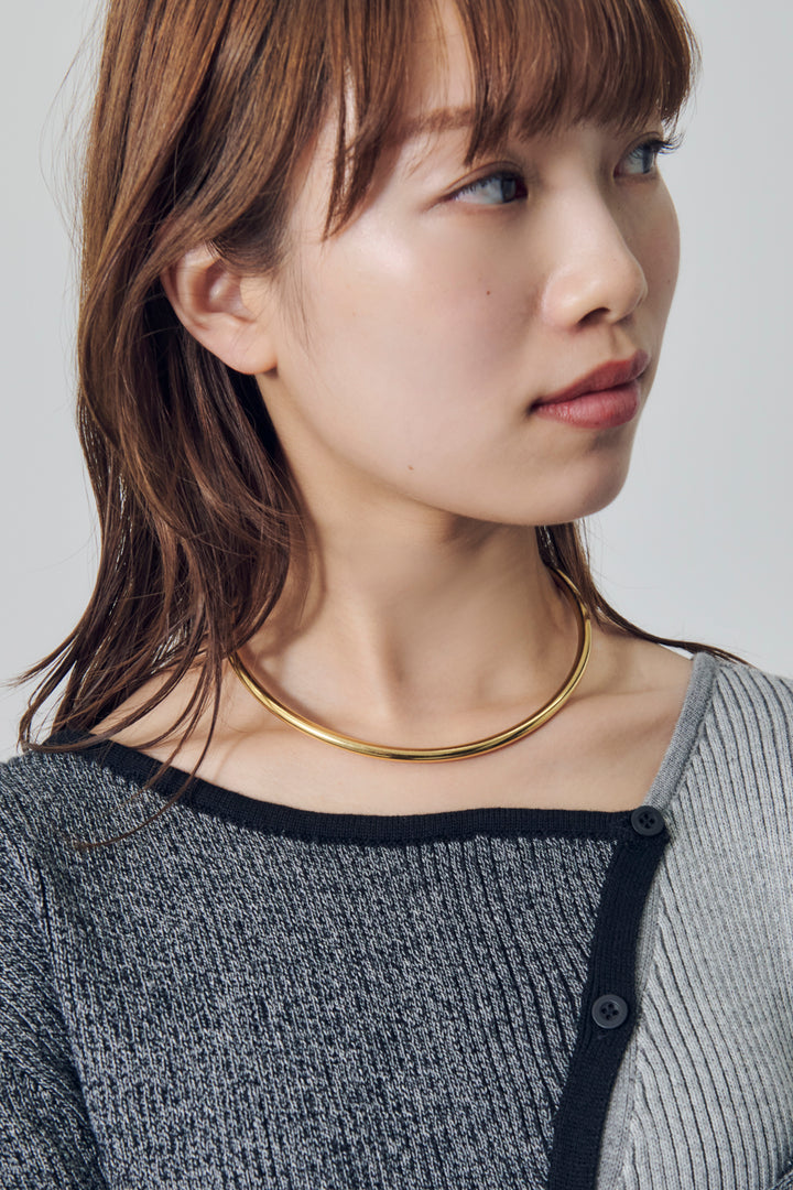 ラウンド カーブ ステンレス ネックカフ