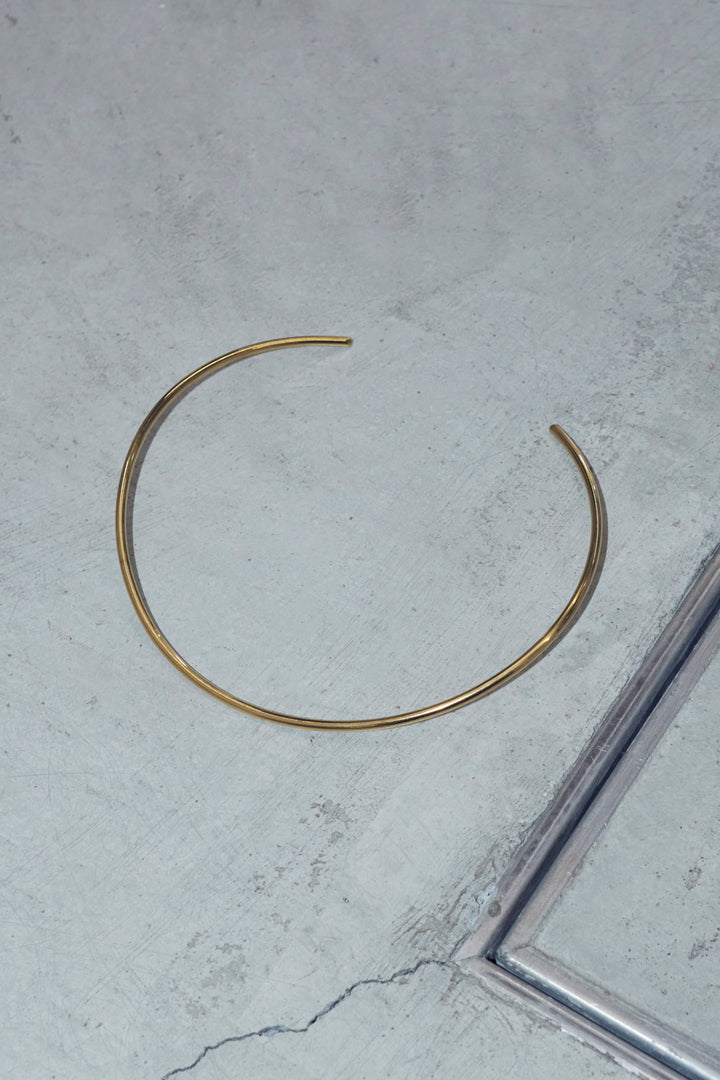 ラウンド カーブ スリム ステンレス ネックカフ