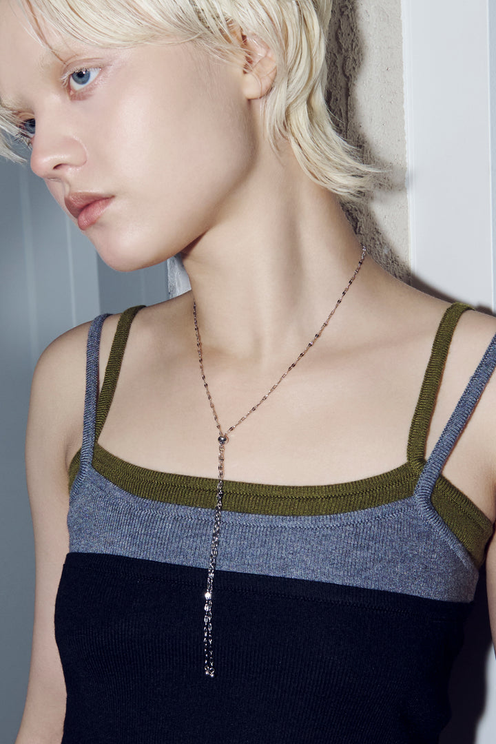 チェーン スライド ステンレス ネックレス