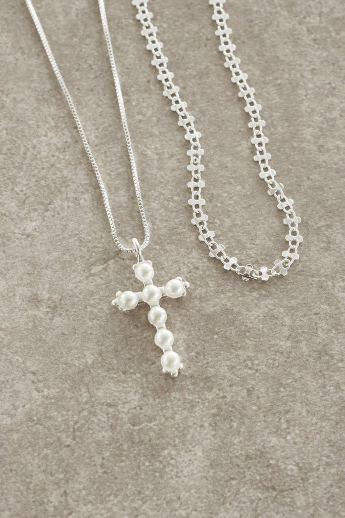ヴィンテージ クロス パール × タトゥー ネックレス – GOLDY Onlinestore