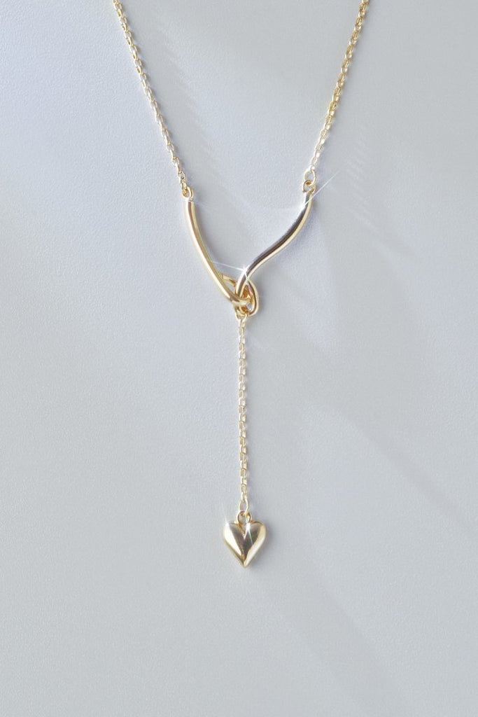 ミニマム ハート 'Y'シェイプ ネックレス – GOLDY Onlinestore