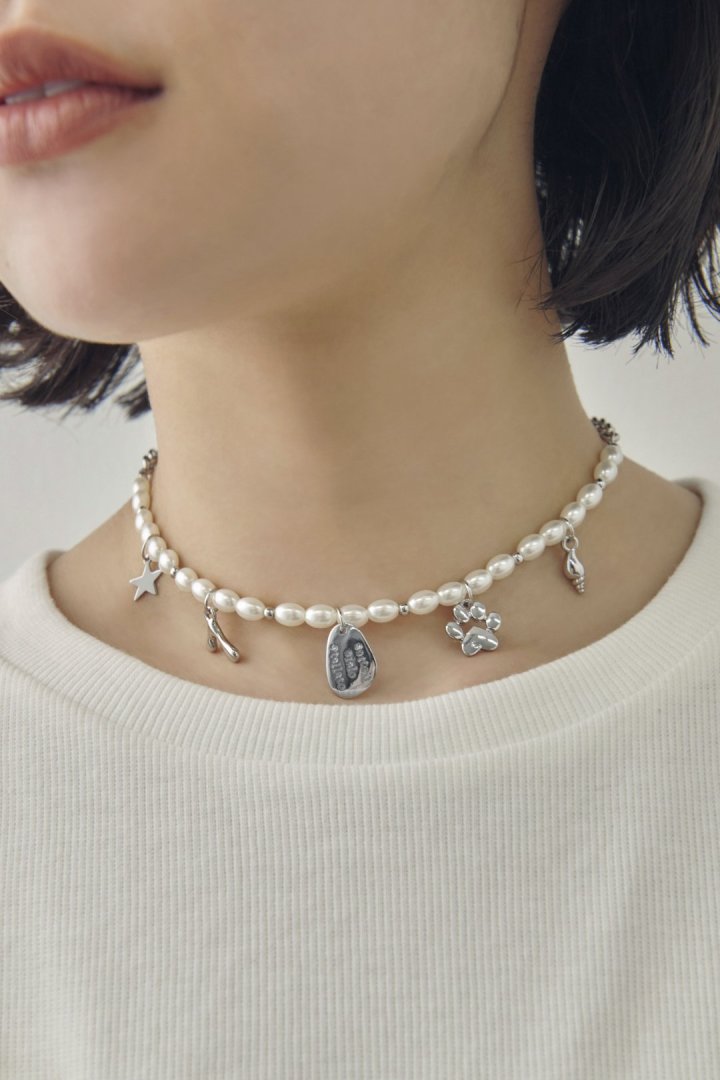 コイン プレート チャーム パール ネックレス – GOLDY Onlinestore