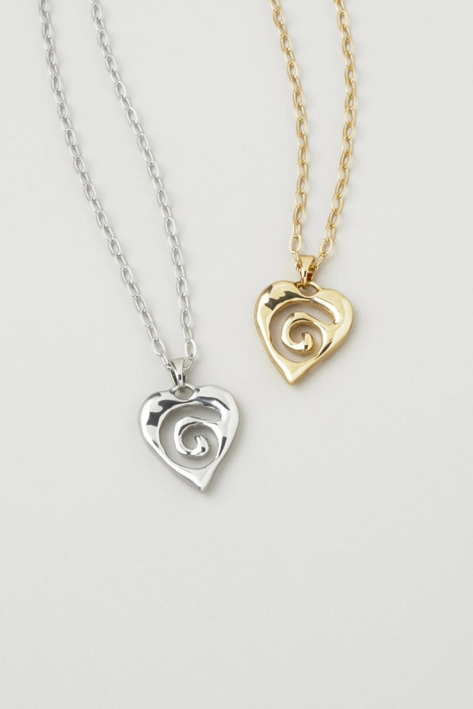 スパイラル ハート ロング ネックレス – GOLDY Onlinestore