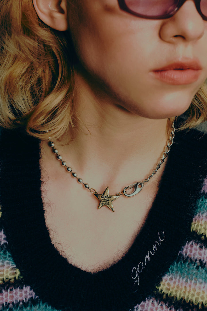 ソフィア スター ID プレート ネックレス