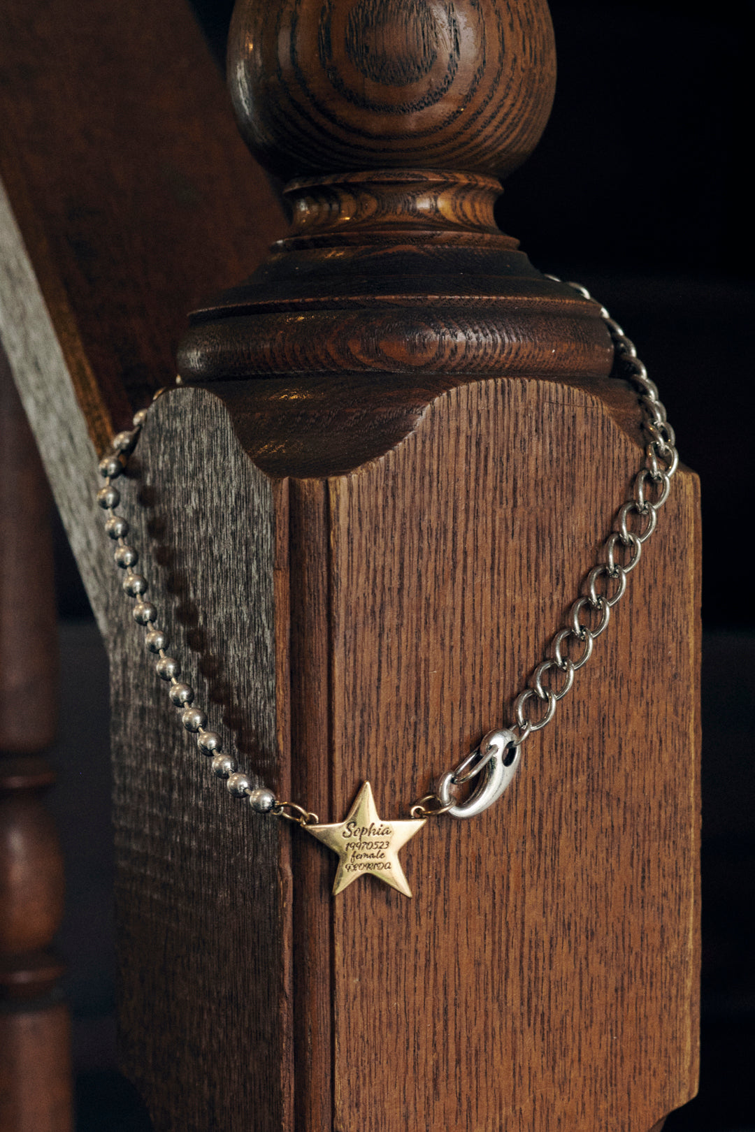 ソフィア スター ID プレート ネックレス