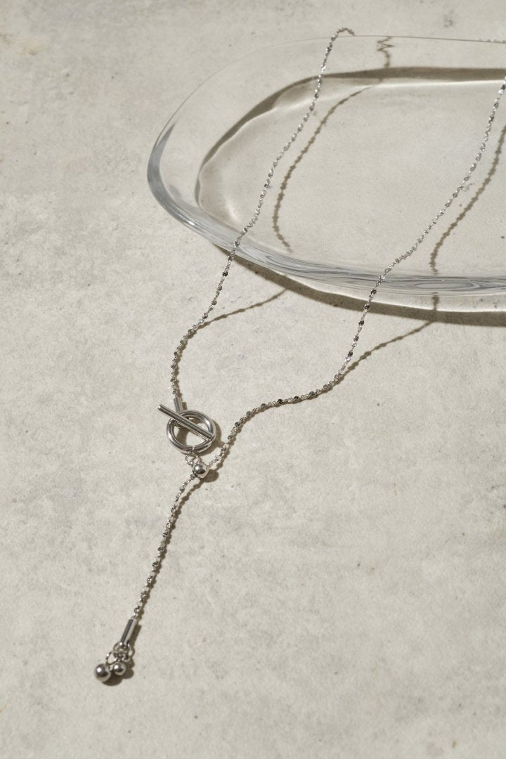 マンテル × グリッター チェーン ステンレス ネックレス