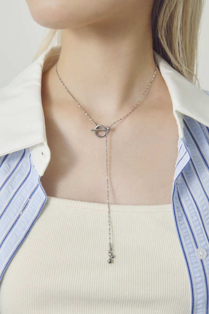 マンテル × グリッター チェーン ステンレス ネックレス