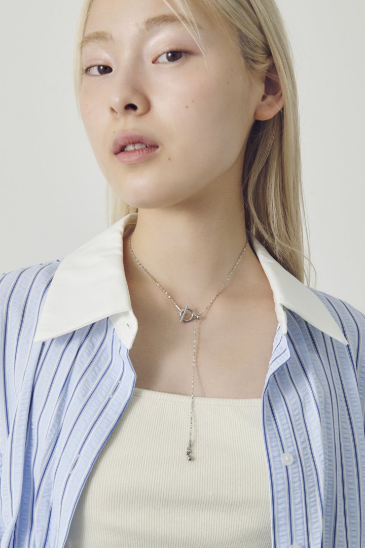 マンテル × グリッター チェーン ステンレス ネックレス