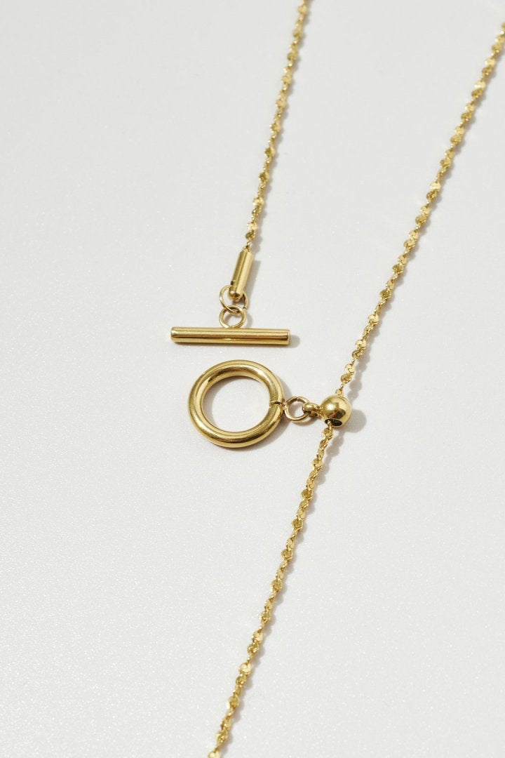 マンテル × グリッター チェーン ステンレス ネックレス