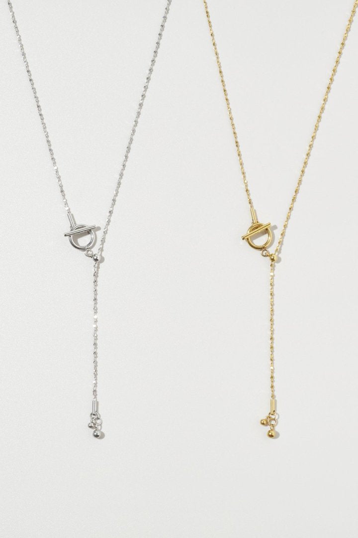 マンテル × グリッター チェーン ステンレス ネックレス