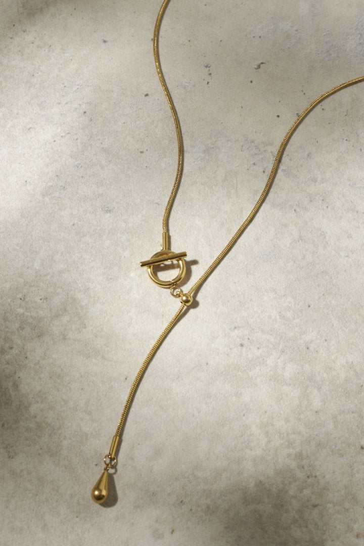 マンテル × スネーク チェーン ステンレス ネックレス