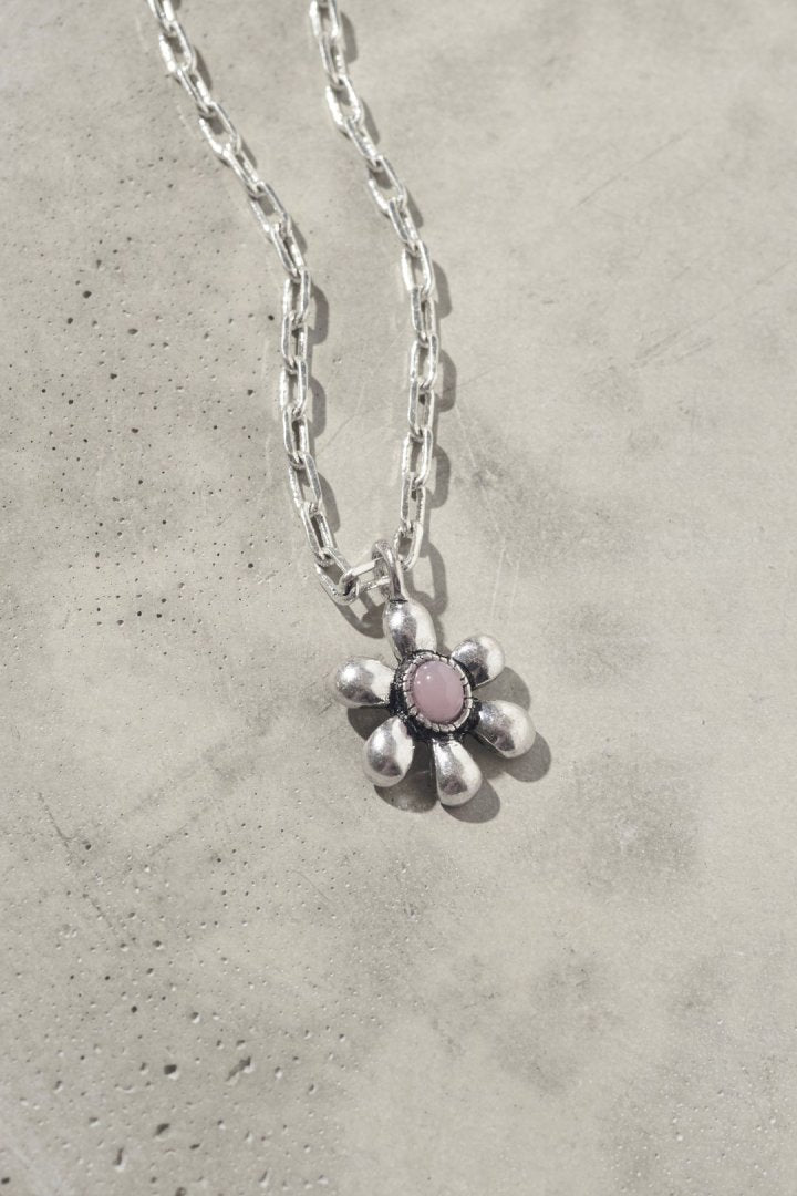 レトロ カラー ストーン フラワー ネックレス – GOLDY Onlinestore