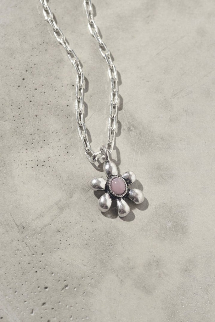 レトロ カラー ストーン フラワー ネックレス – GOLDY Onlinestore