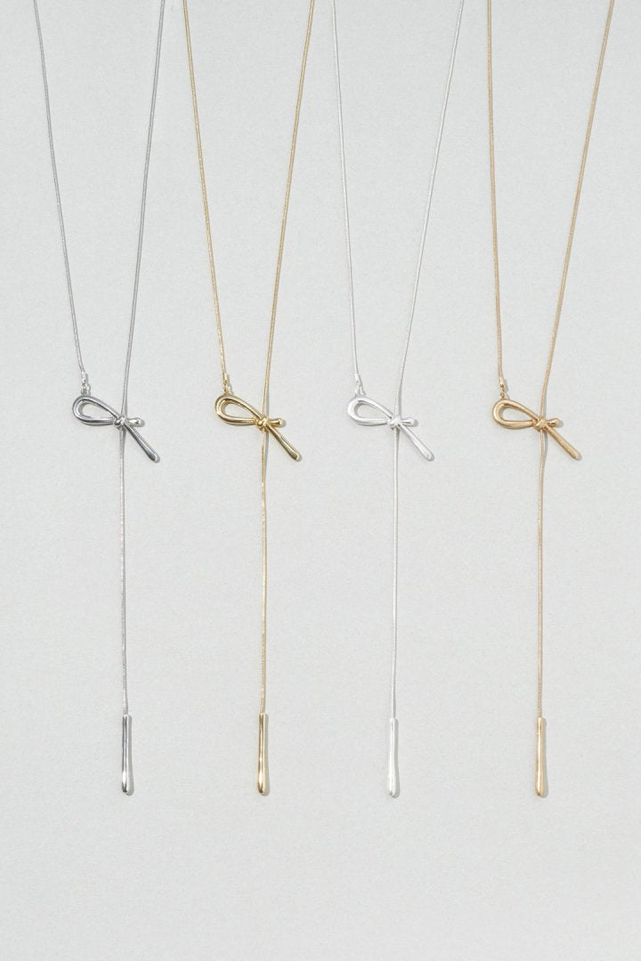 ノット × スネーク チェーン スライド ネックレス – GOLDY Onlinestore