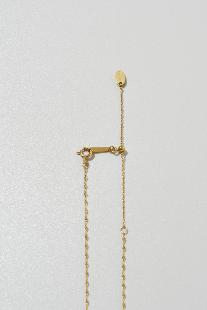 スリム ペタル チェーン ステンレス ネックレス