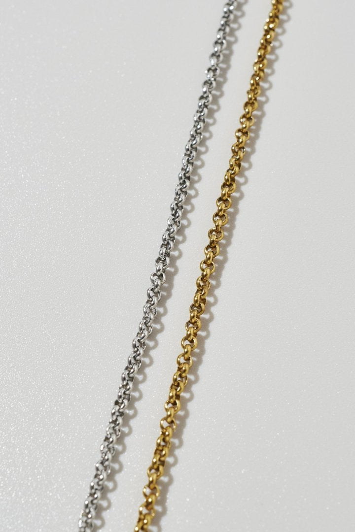 ノット × チェーン ステンレス ネックレス