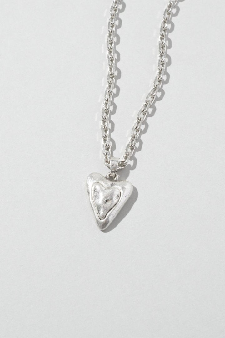 ヴィンテージ レイヤード ハート ネックレス