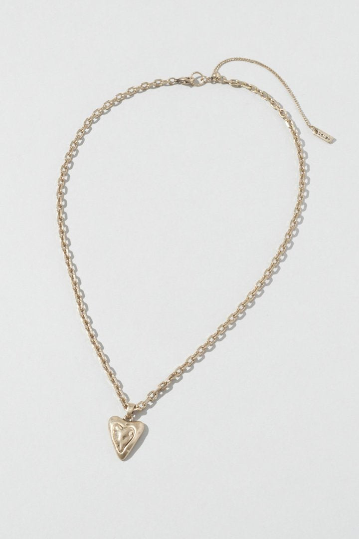 ヴィンテージ レイヤード ハート ネックレス