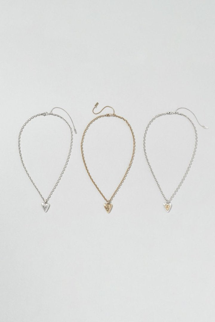 ヴィンテージ レイヤード ハート ネックレス