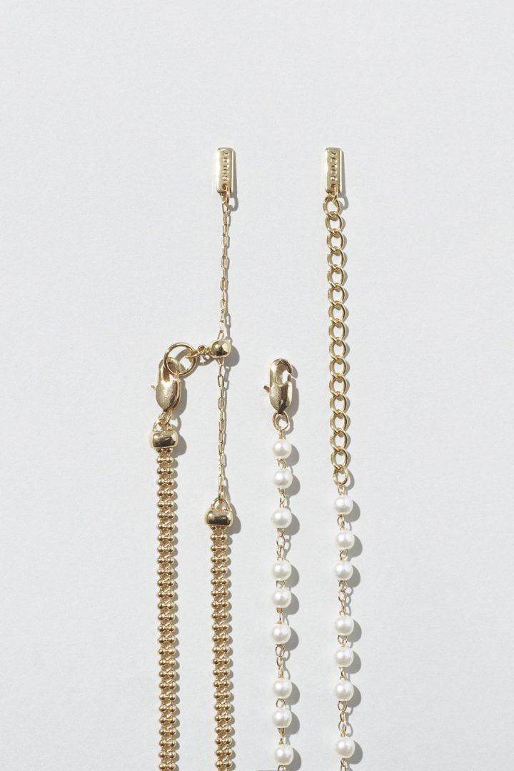 グレイン パール レイヤード ネックレス