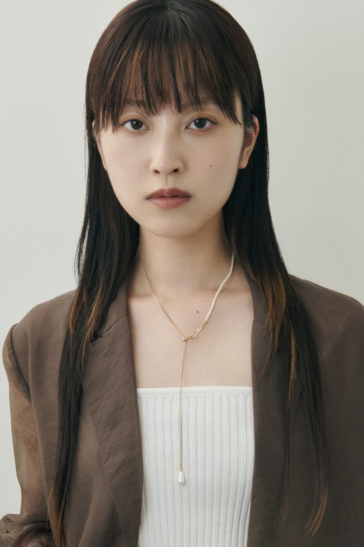 フローイング パール × フック ネックレス