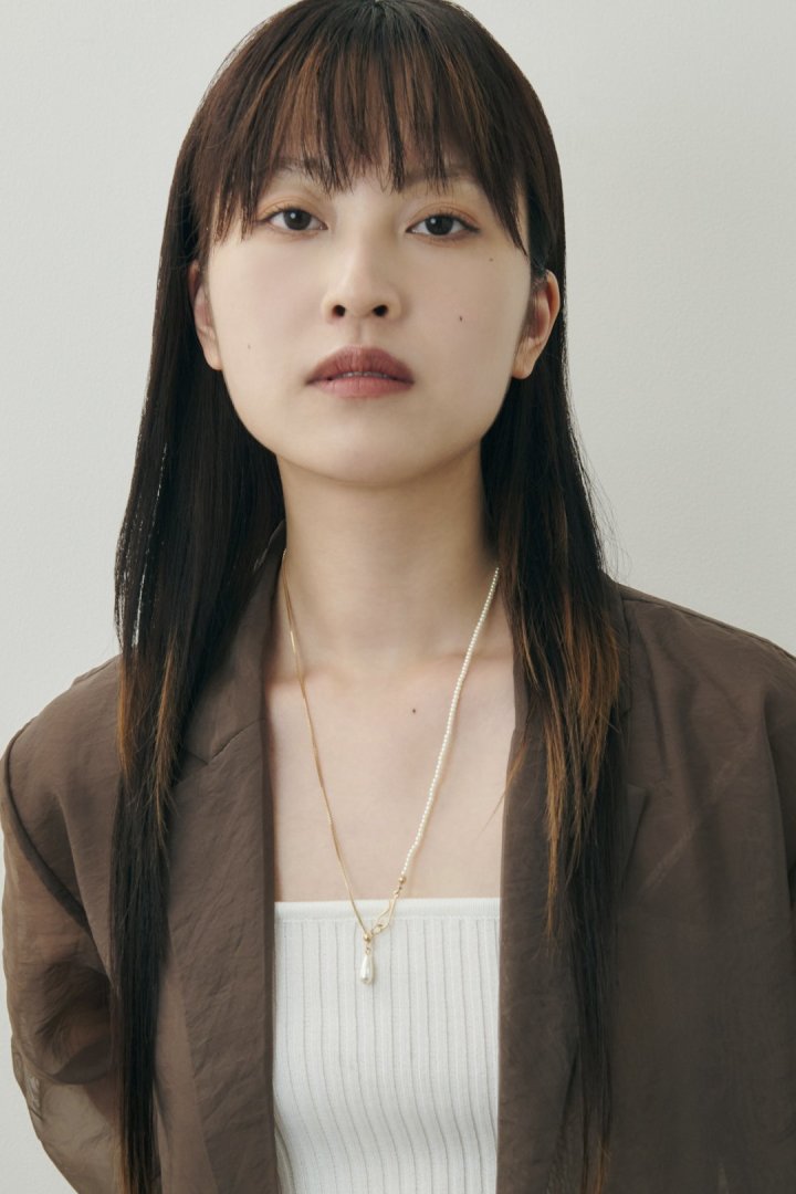 フローイング パール × フック ネックレス