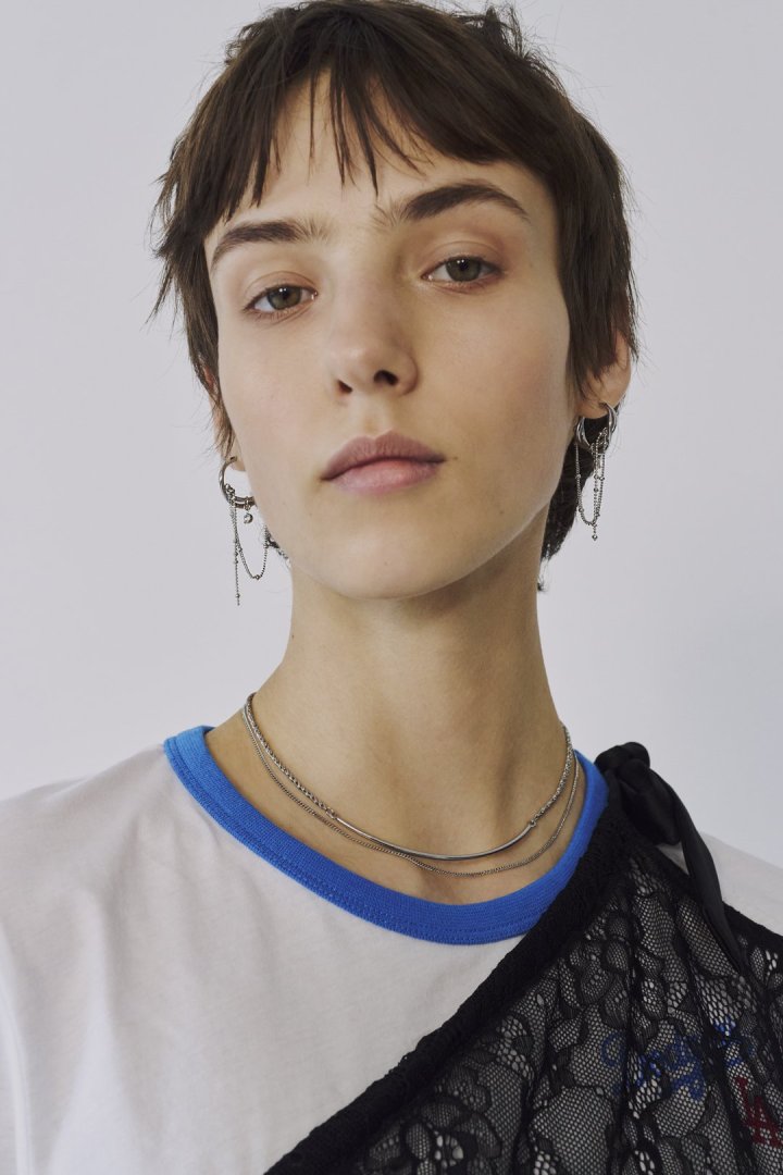 アーチ バー × フラット チェーンネックレス